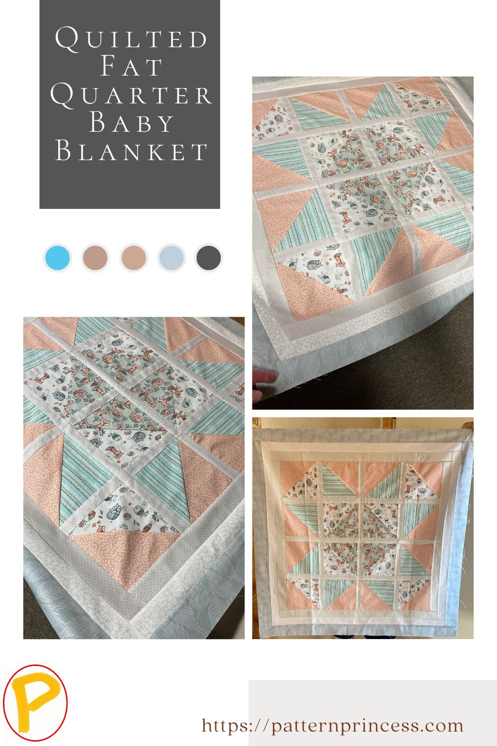 Quilted Fat Quarter Baby Blanket