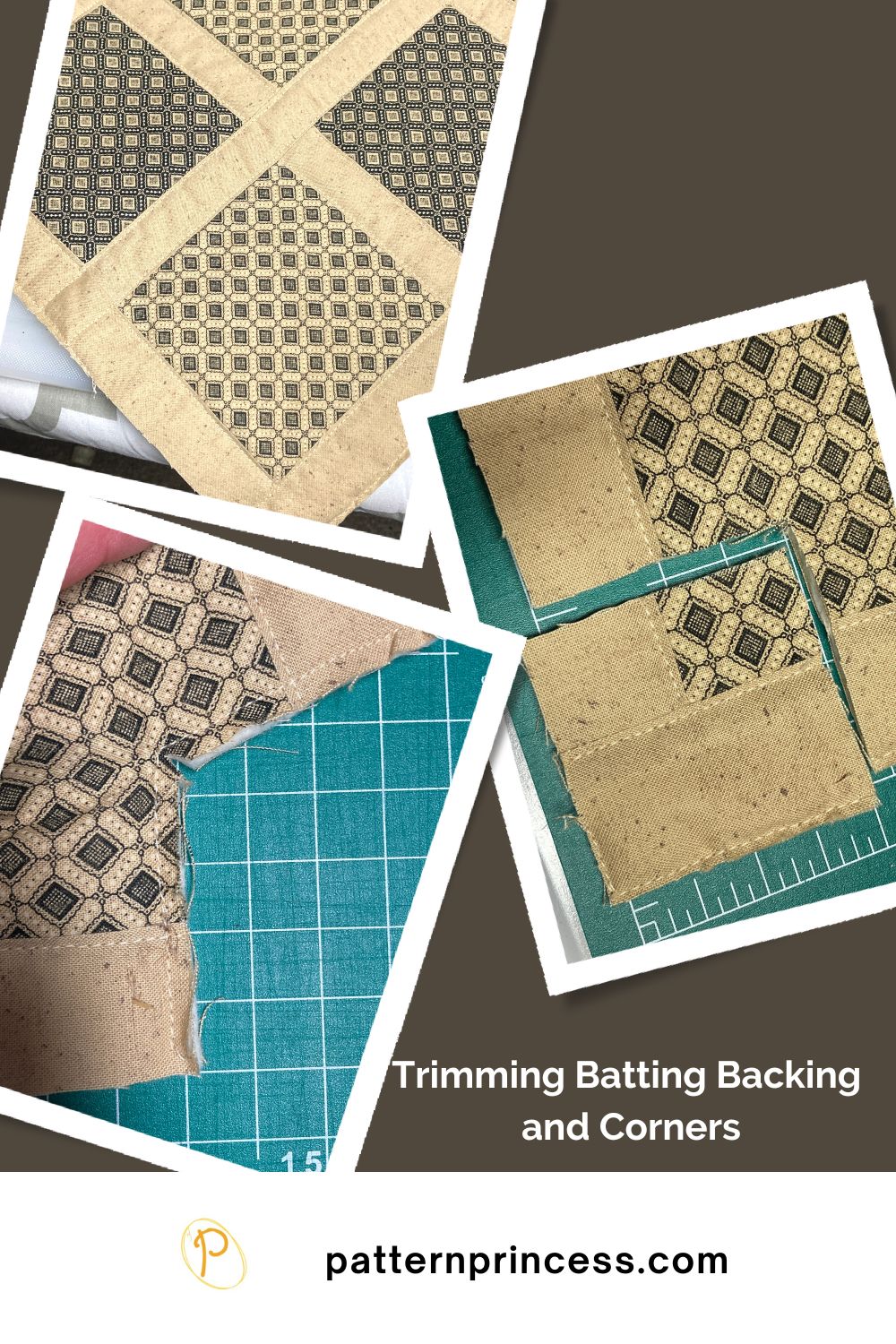 Trimming Backing Batting and Corners