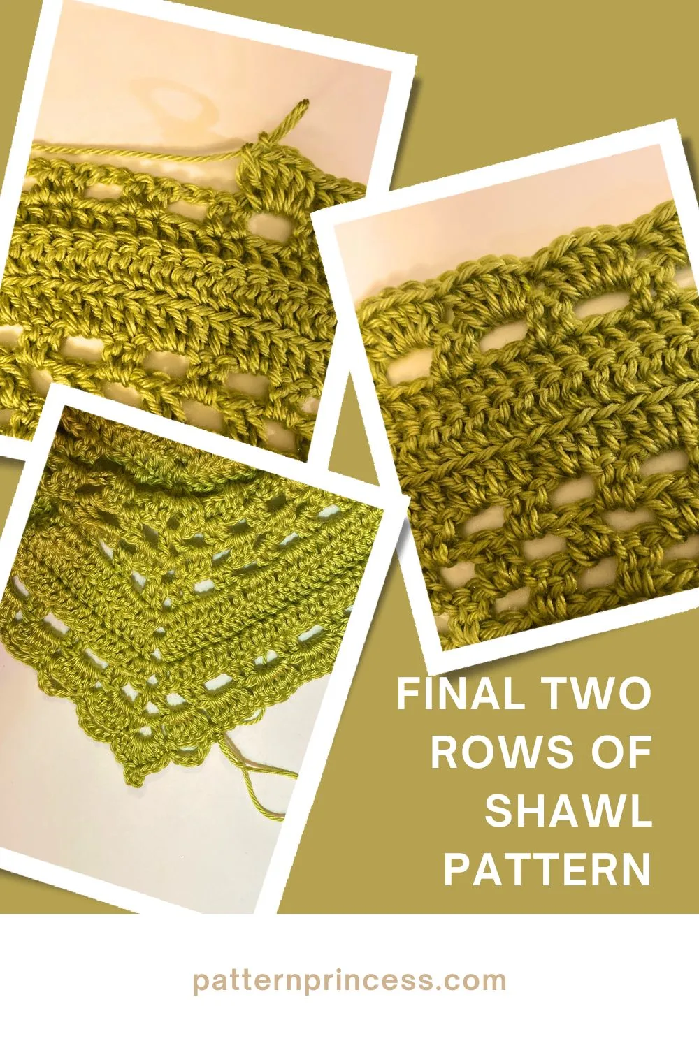 Final Two Rows of Shawl Pattern