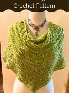 Fun Fresh Triangle Shawl Crochet Pattern