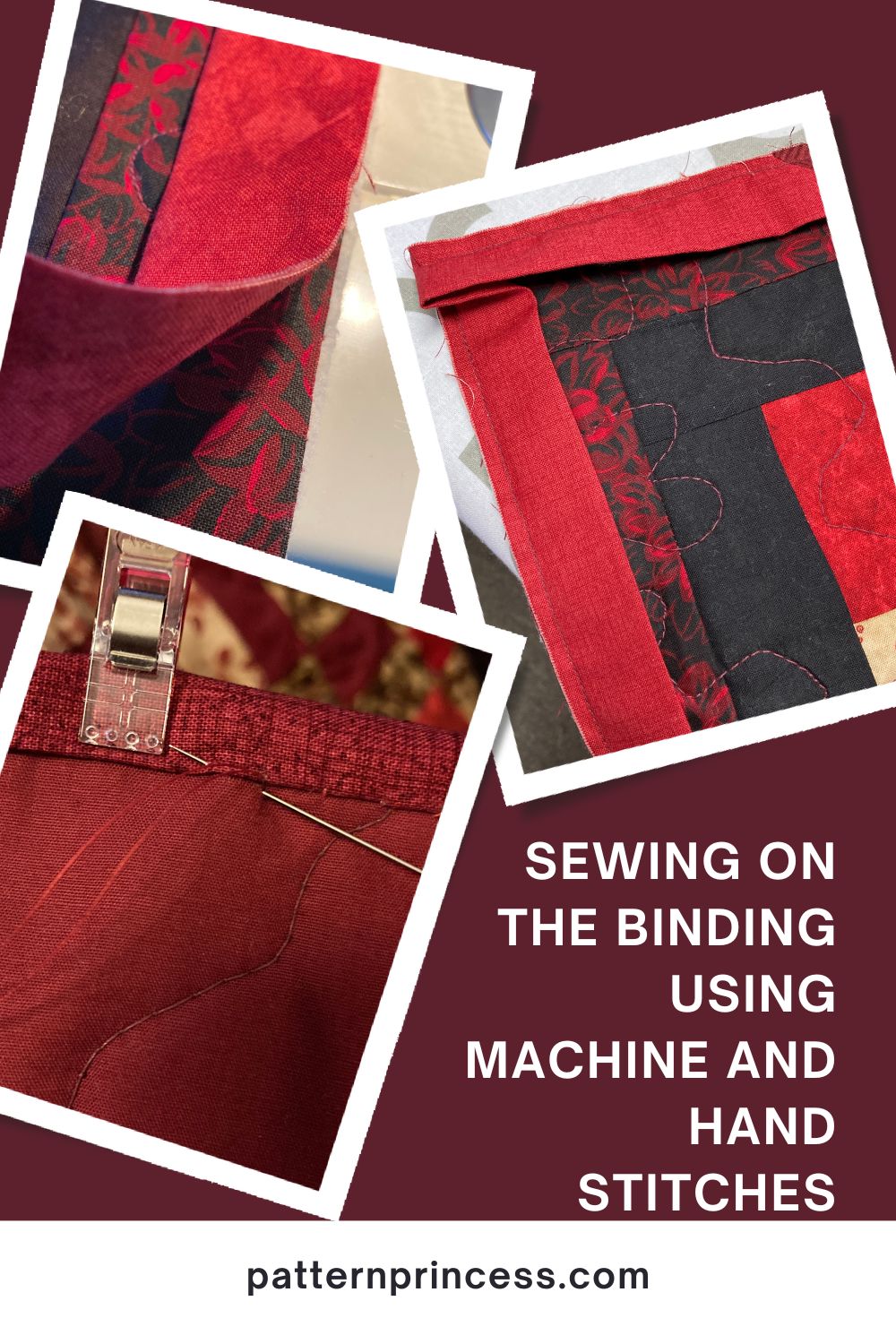 Sewing on Binding Using Machine and Hand