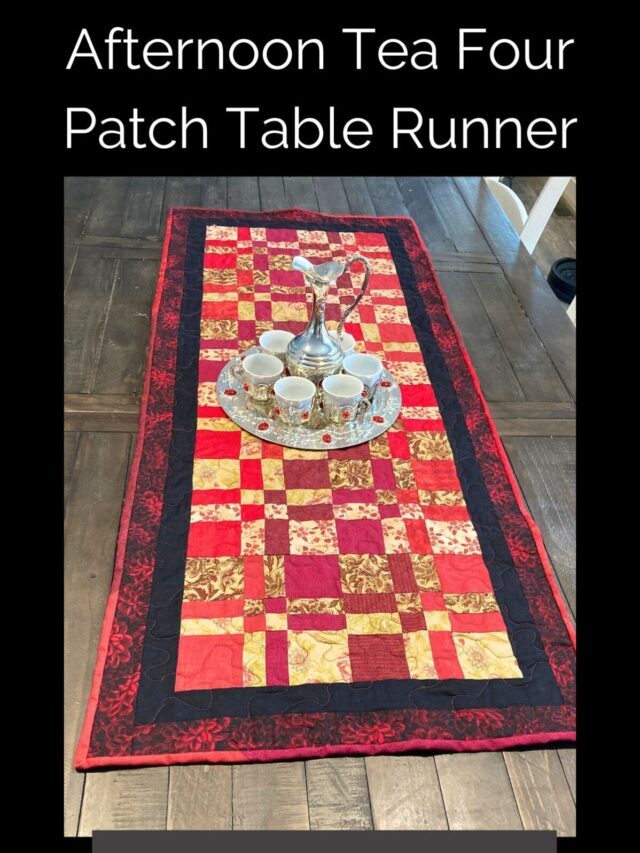 Disappearing Four Patch Table Runner Sewing Pattern