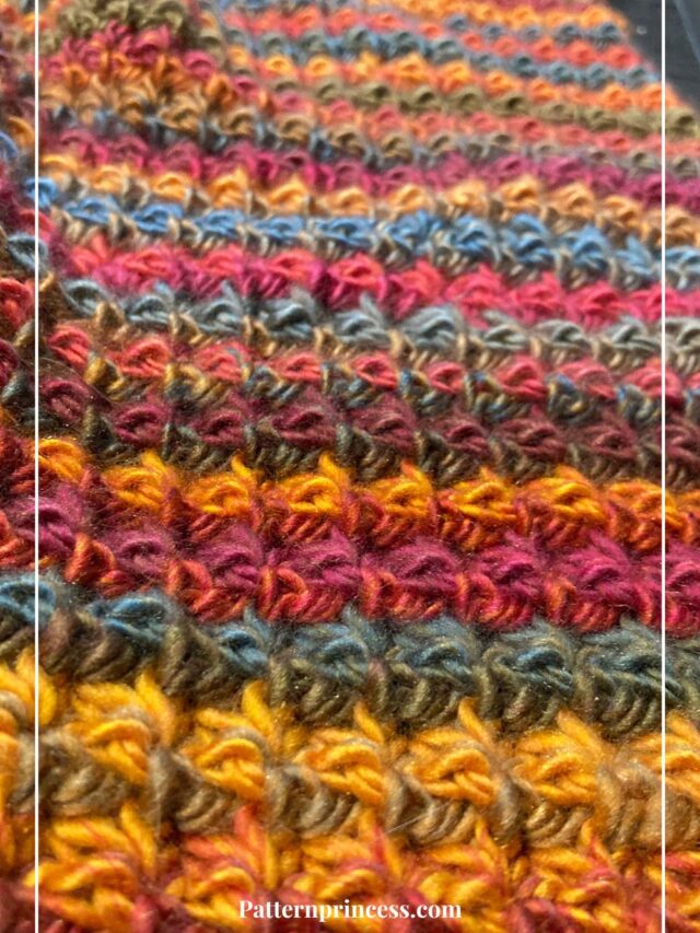 Colorful  Crochet Blanket Pattern