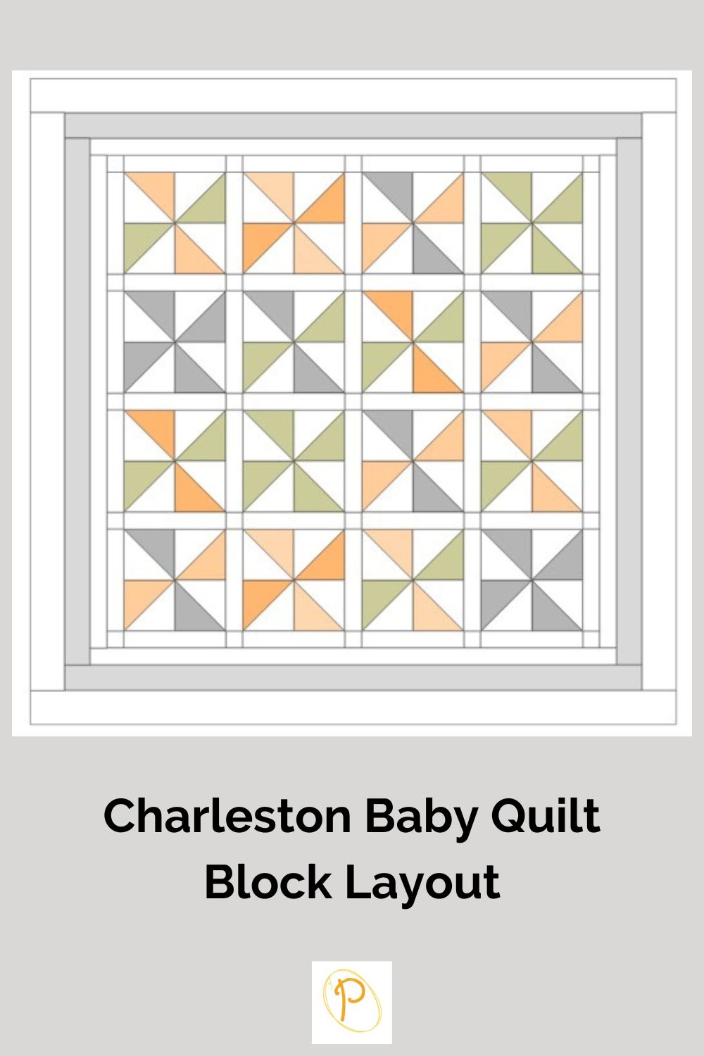 Charleston Baby Quilt Block Layout