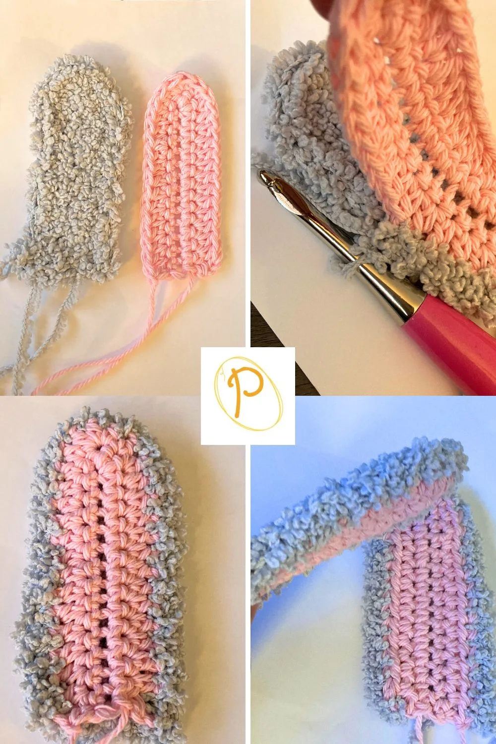 Crocheting Inner and Outer Bunny Ear