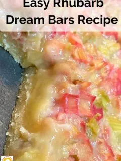 Easy Rhubarb Dream Bars Recipe