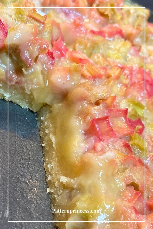 Easy Rhubarb Dream Bars Recipe Pattern Princess 9318