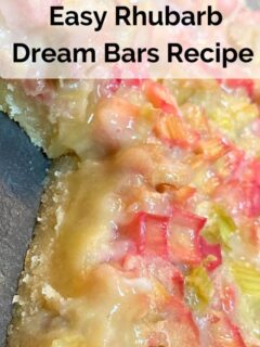 Easy Rhubarb Dream Bars Recipe