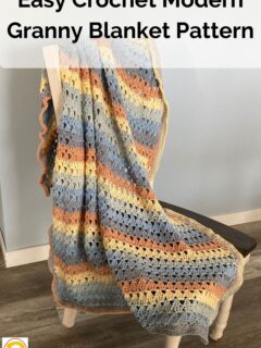 Easy Crochet Modern Granny Blanket Pattern