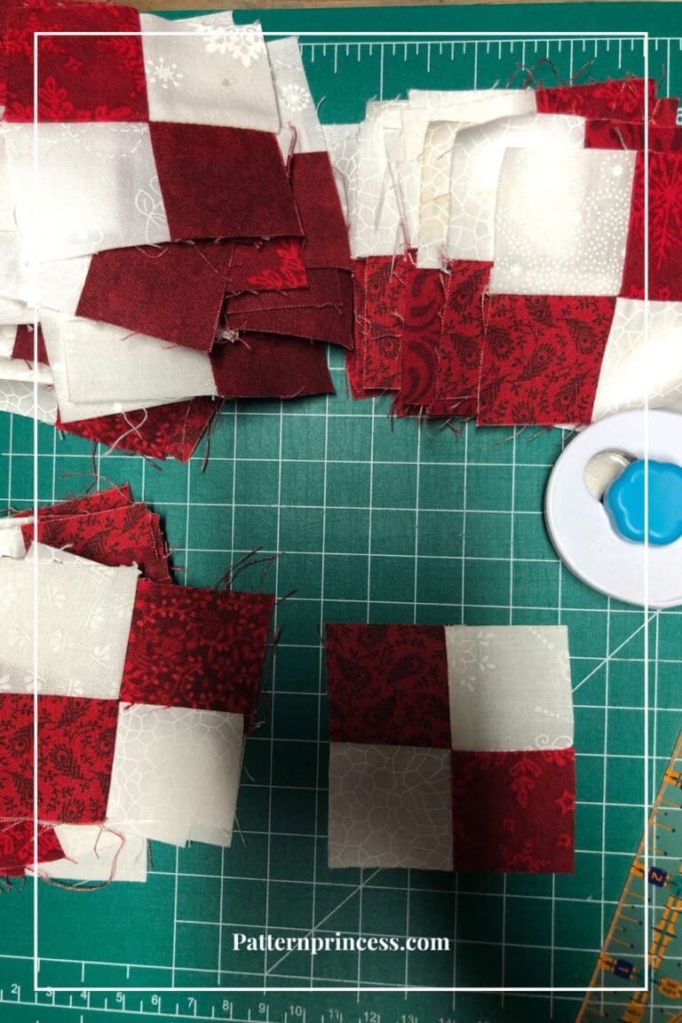 How to Make an Easy Four Patch Quilt Block - Pattern Princess