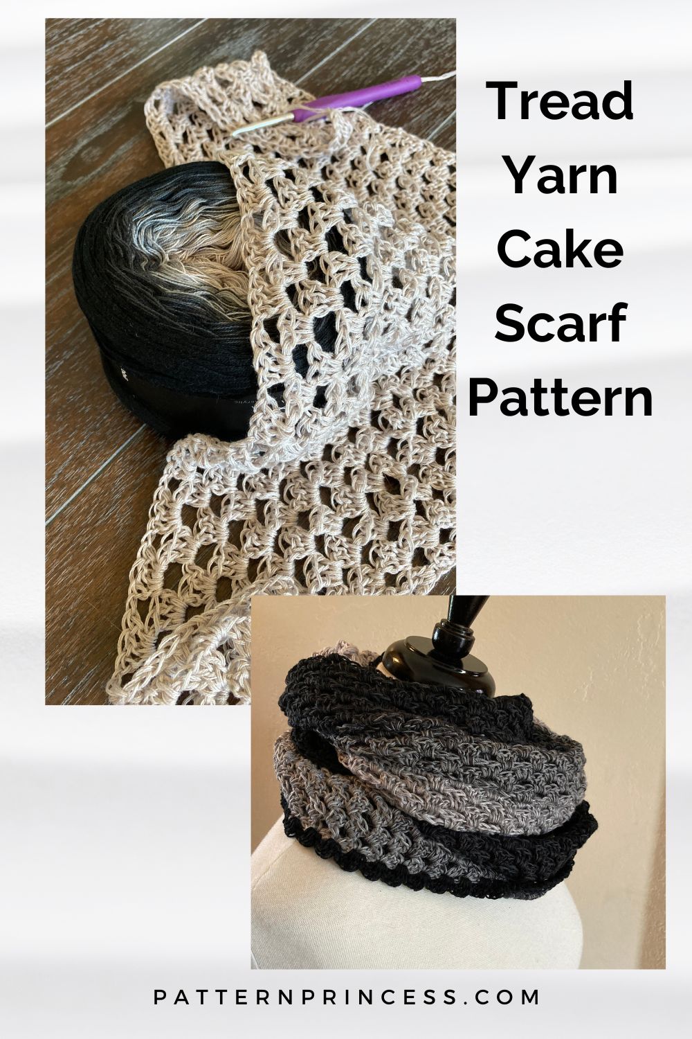 Tread Yarn Cake Scarf Pattern