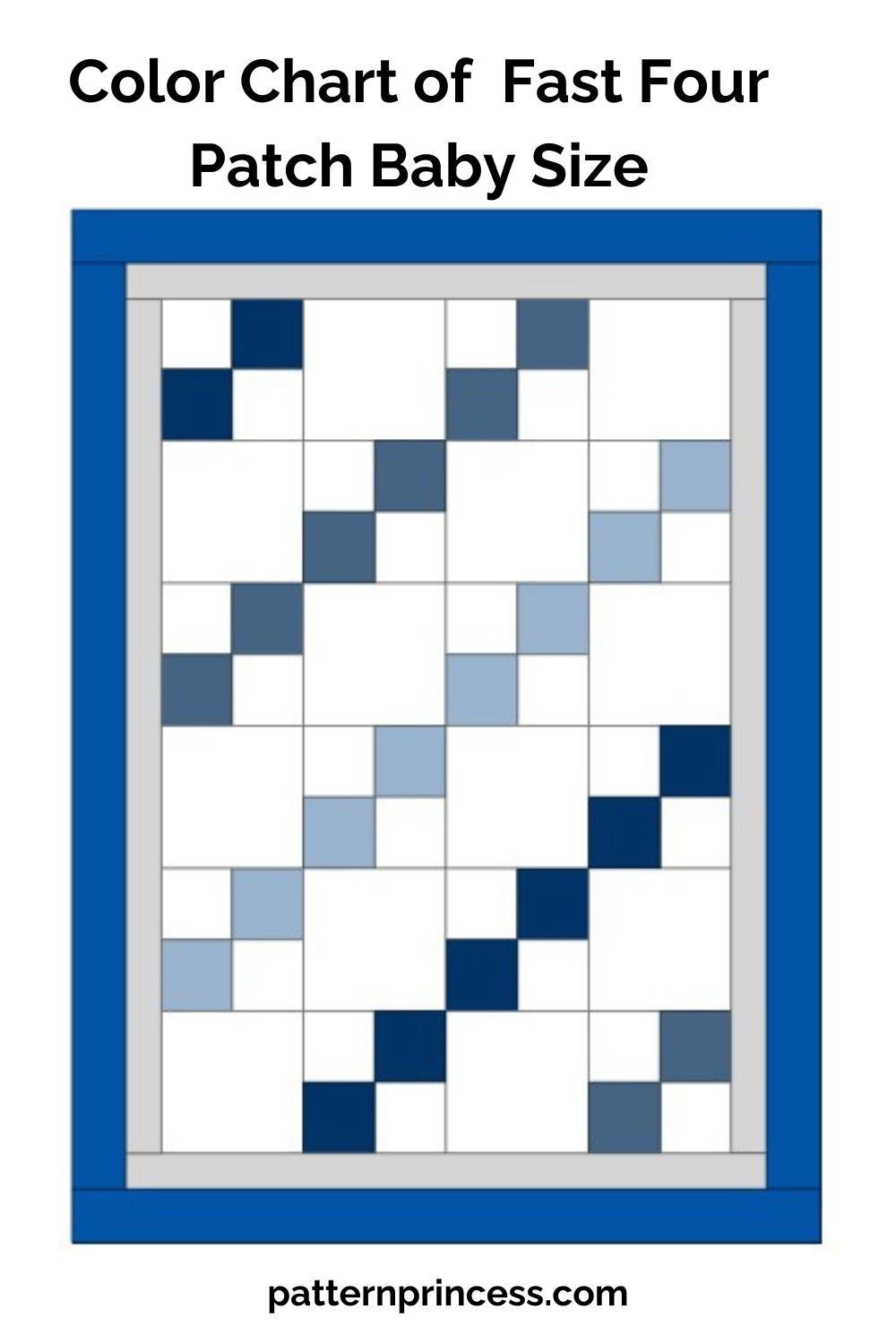 Color Chart of Fast Four Patch Baby Size