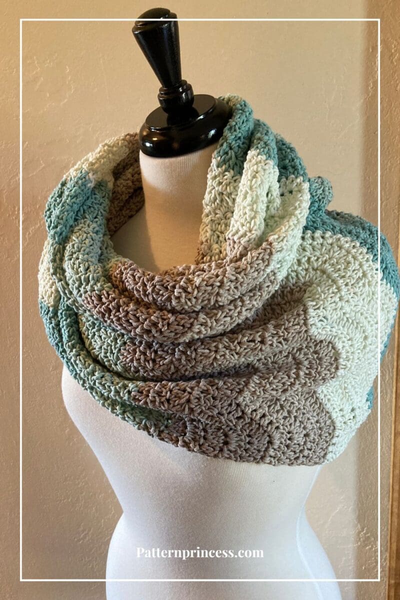 Easy Crochet Snood Infinity Scarf Pattern Pattern Princess