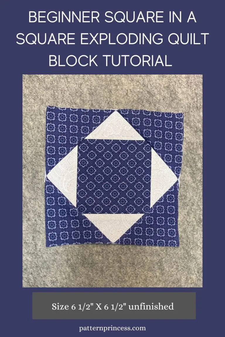 Beginner Square in a Square Exploding Quilt Block Tutorial