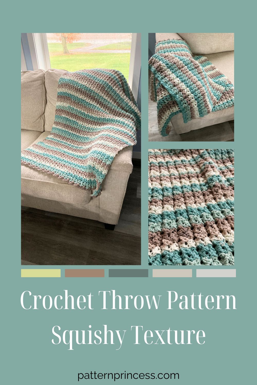 Crochet Throw Pattern Squishy Texture
