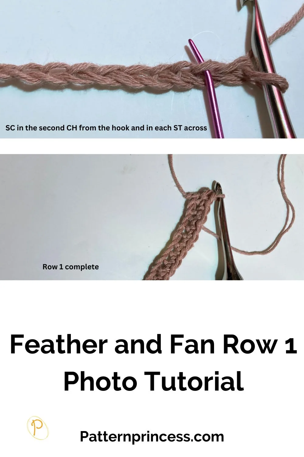 Feather And Fan Crochet Stitch Pattern Tutorial Pattern Princess Feather And Fan Crochet Stitch Pattern Tutorial Pattern Princess