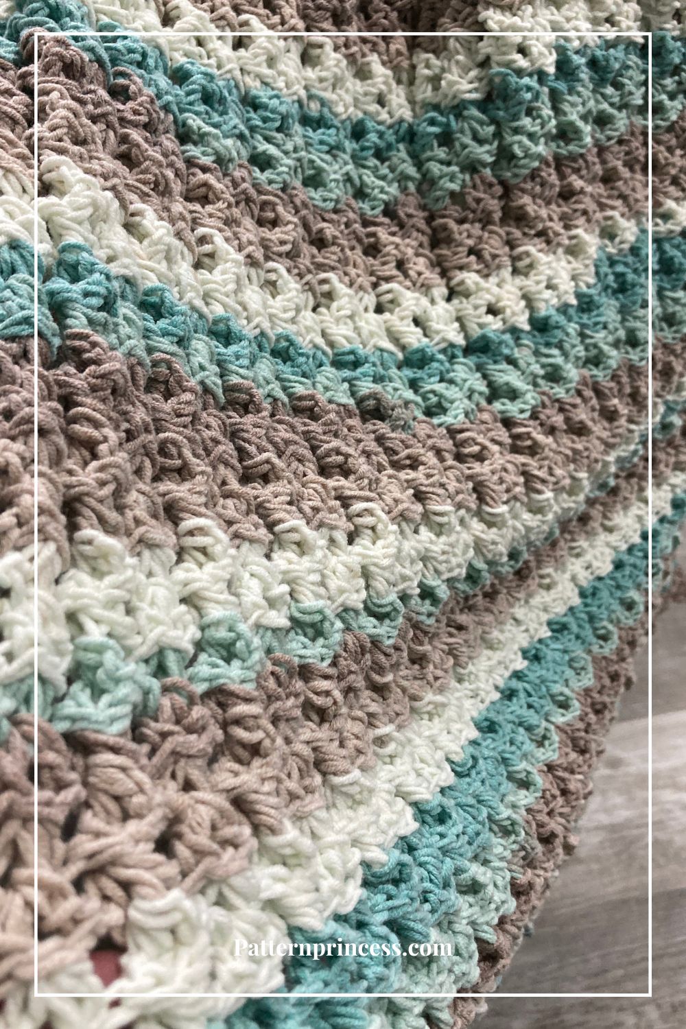 Loads of texture crochet blanket