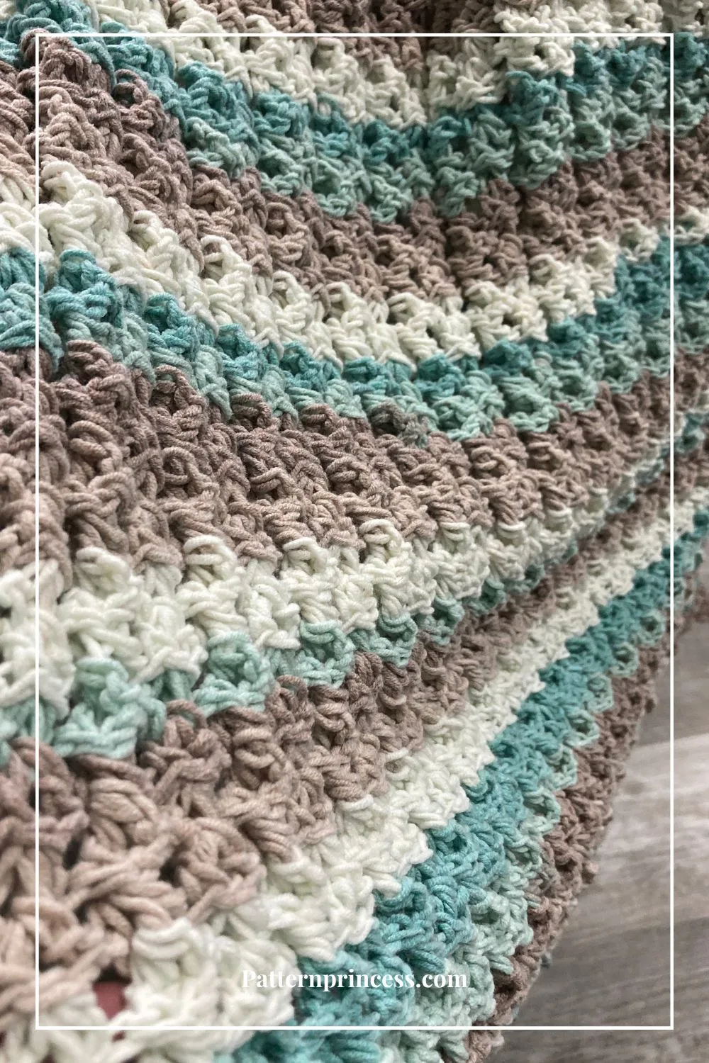 Loads of texture crochet blanket
