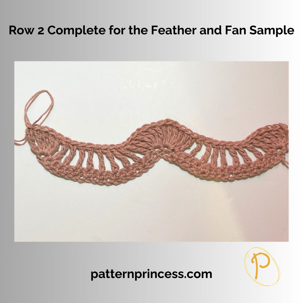 Row 2 Complete for the Feather and Fan Sample