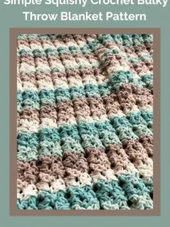 Simple Squishy Crochet Bulky Throw Blanket Pattern
