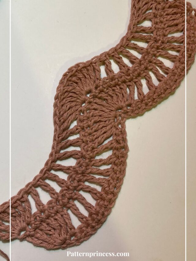 How do you crochet a feather and fan stitch?