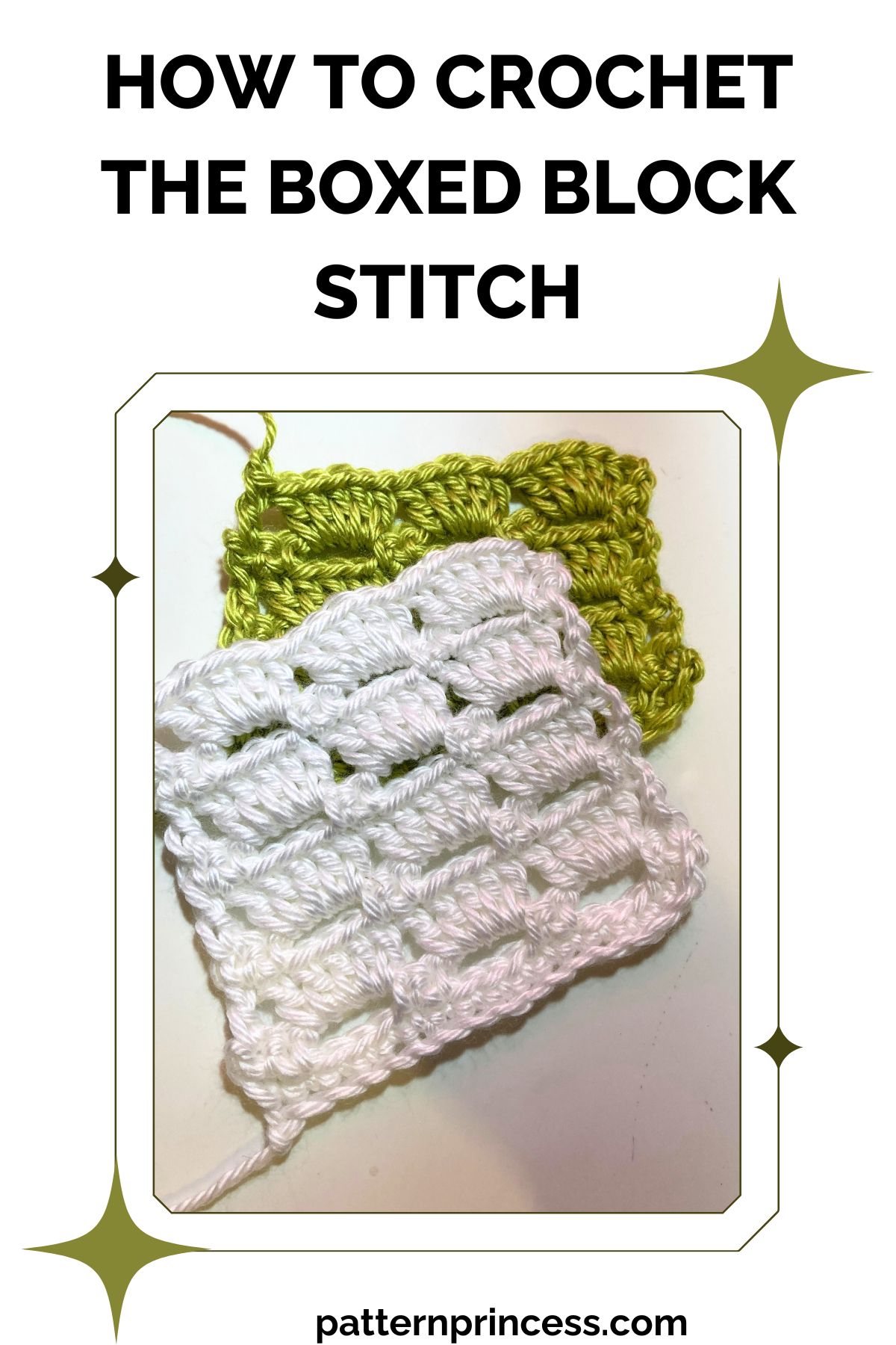 How to Crochet the Boxed Block Stitch