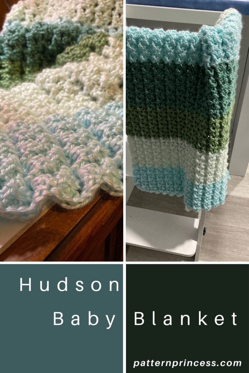 Hudson Soft and Bulky Baby Blanket Crochet Pattern - Pattern Princess