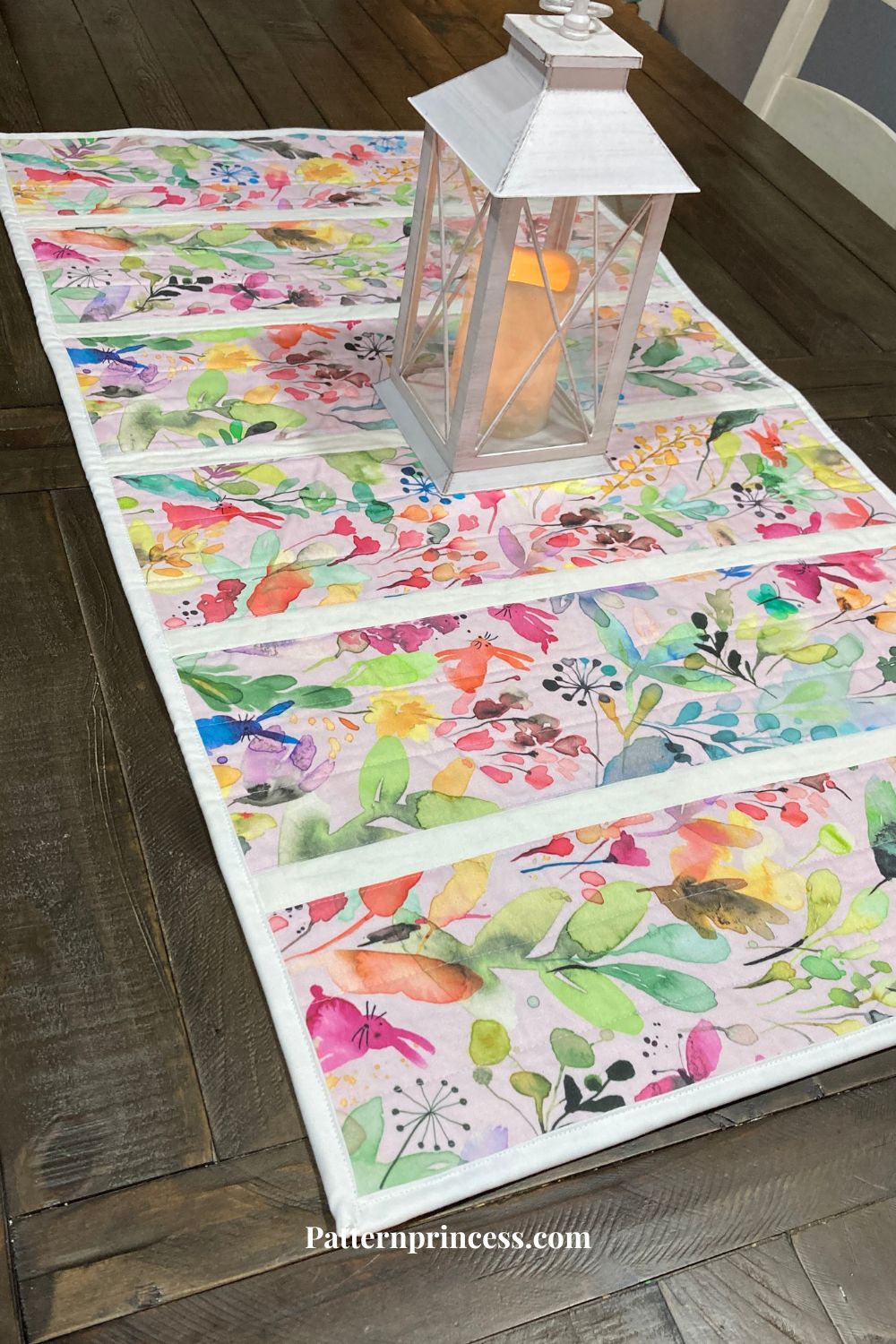 Beautiful Watercolor Fabric Kitchen Table Topper