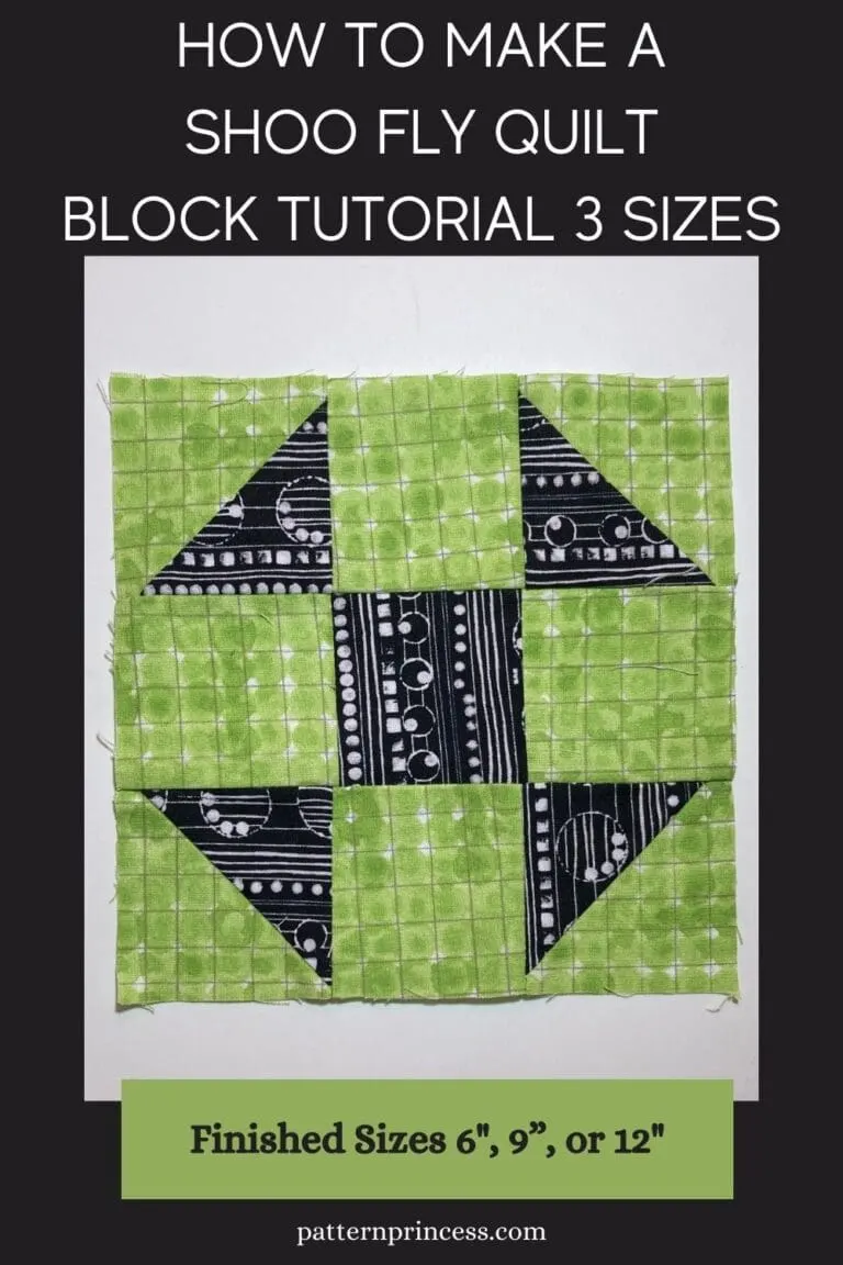How to Make a Shoo Fly Quilt Block Tutorial 3 Sizes