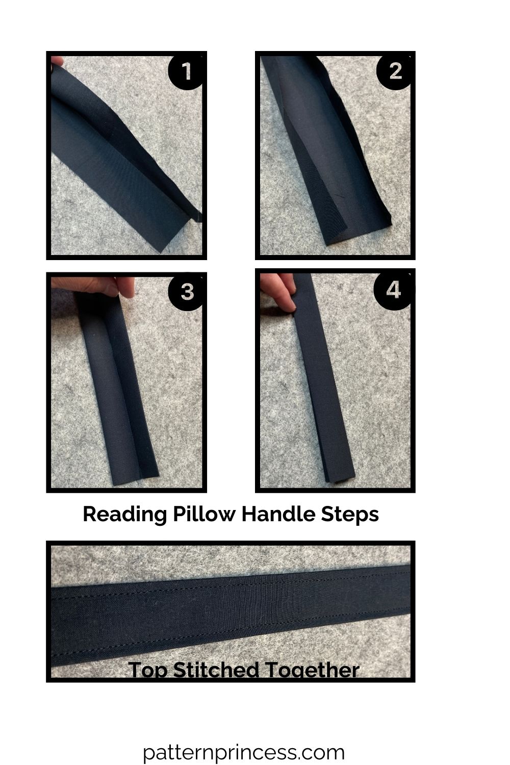 Reading Pillow Handle Steps