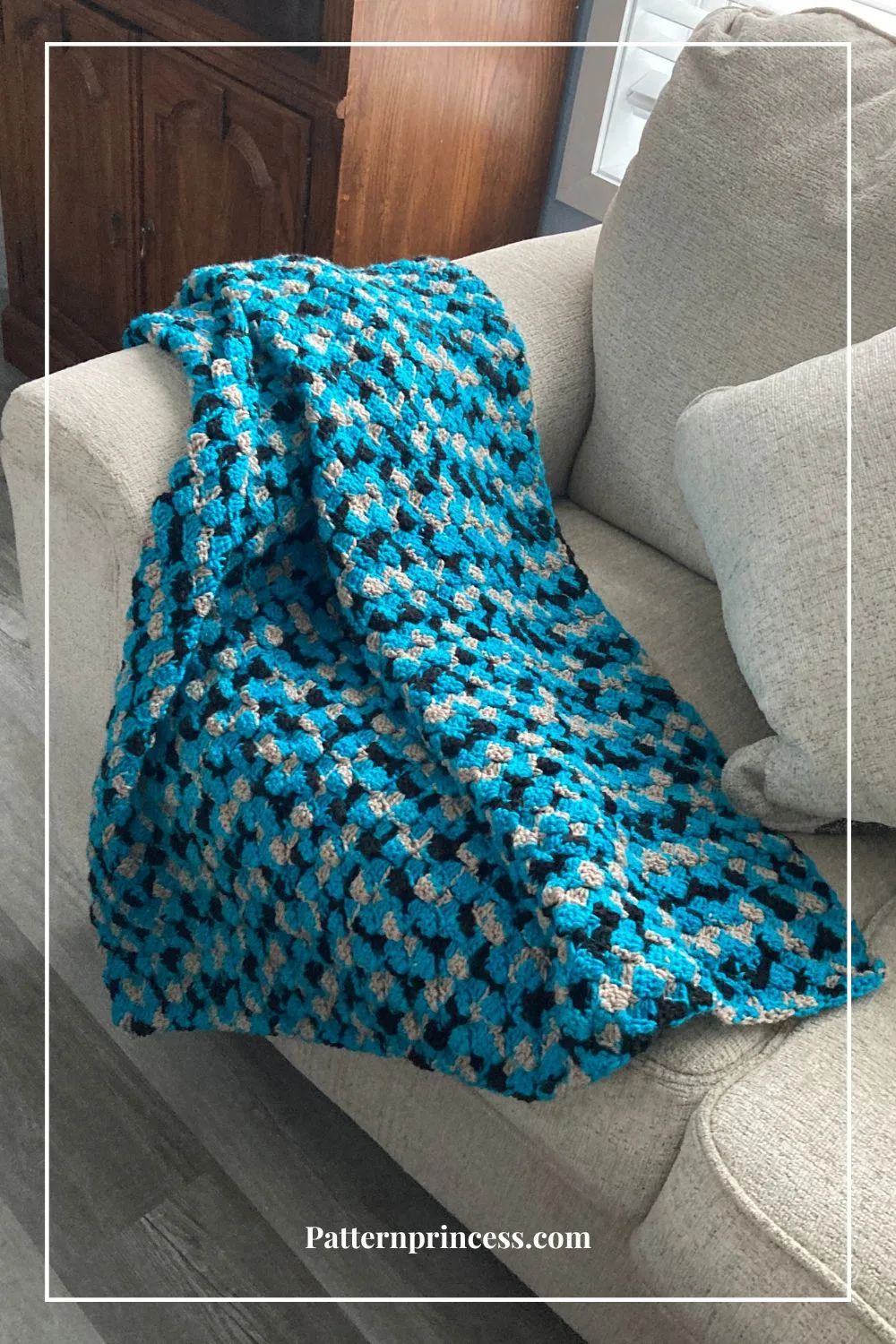 Sober Granny Stitch Crochet Blanket