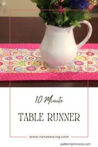 10 Minute Table Runner Pattern