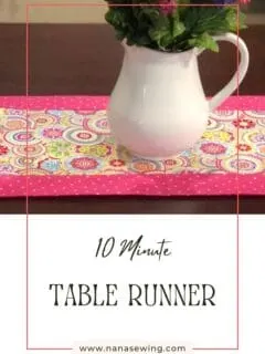 10 Minute Table Runner Pattern