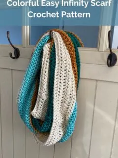 Colorful Easy Infinity Scarf Crochet Pattern