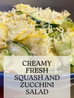 Creamy Fresh Squash and Zucchini Salad