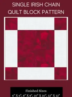 How to Make a Single Irish Chain Quilt Block Pattern