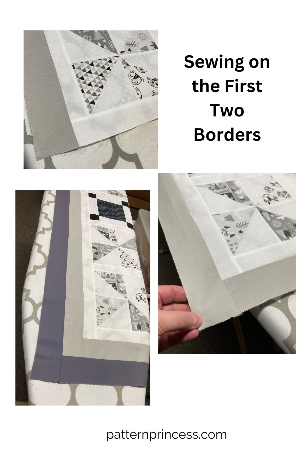 Sewing on the First Two Borders