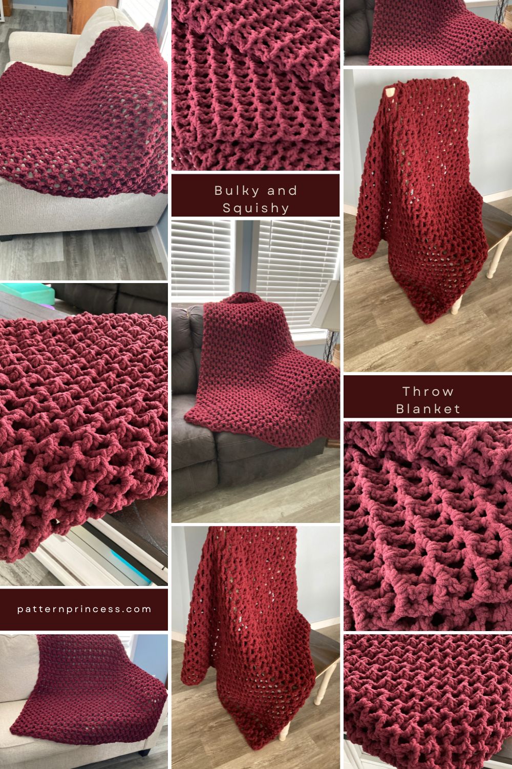 Bulky and Squishy Blanket Photo Collage