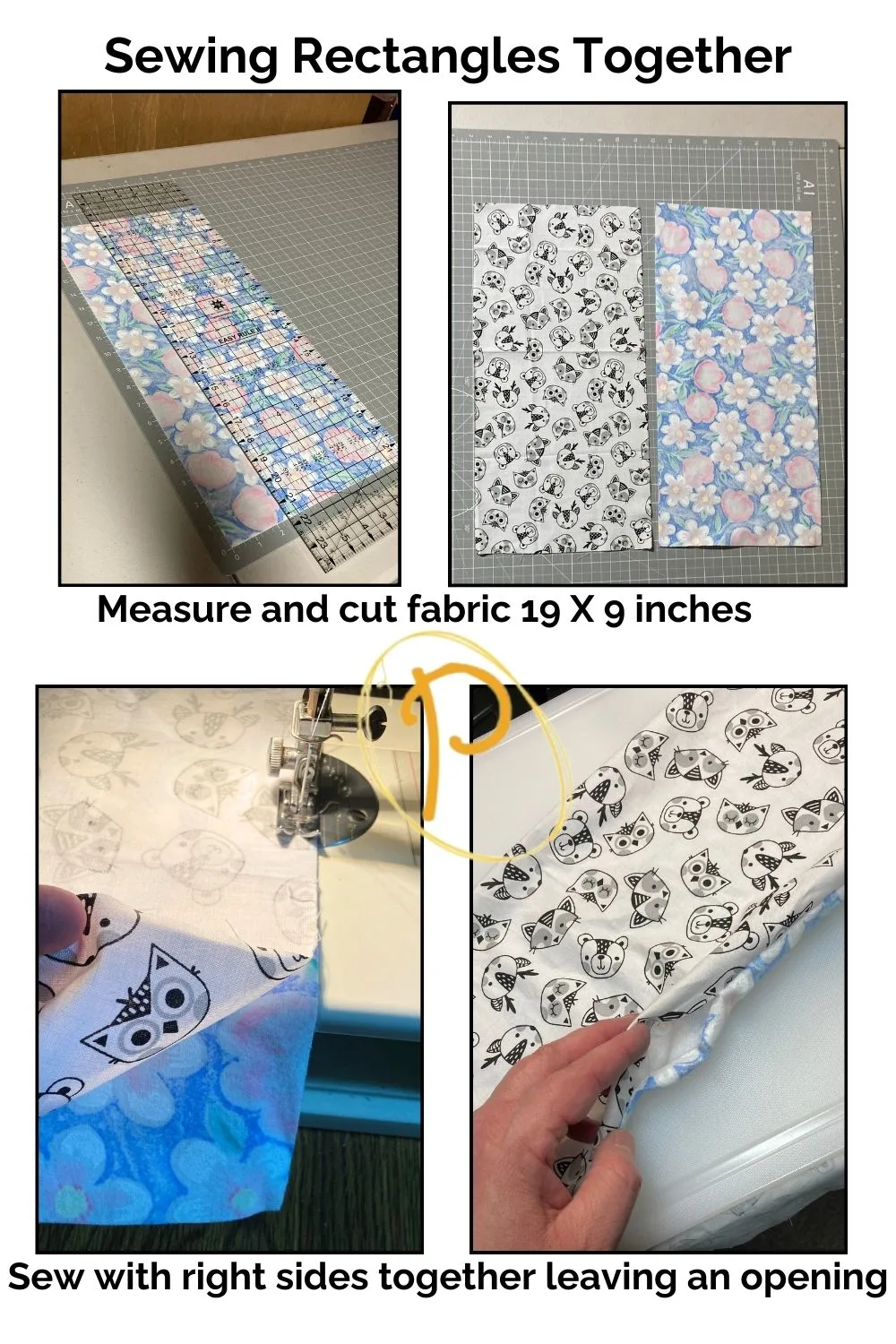 10 Minute Rectangle Burp Cloth Sewing Pattern - Pattern Princess