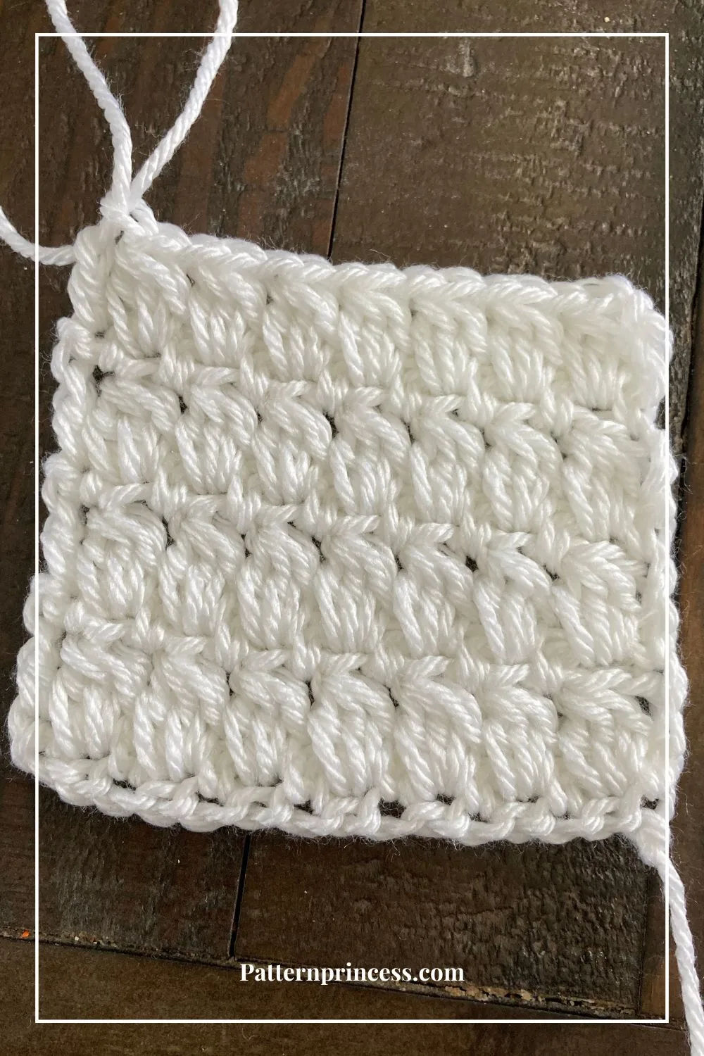 How to Crochet the Cluster Stitch Pattern - Pattern Princess