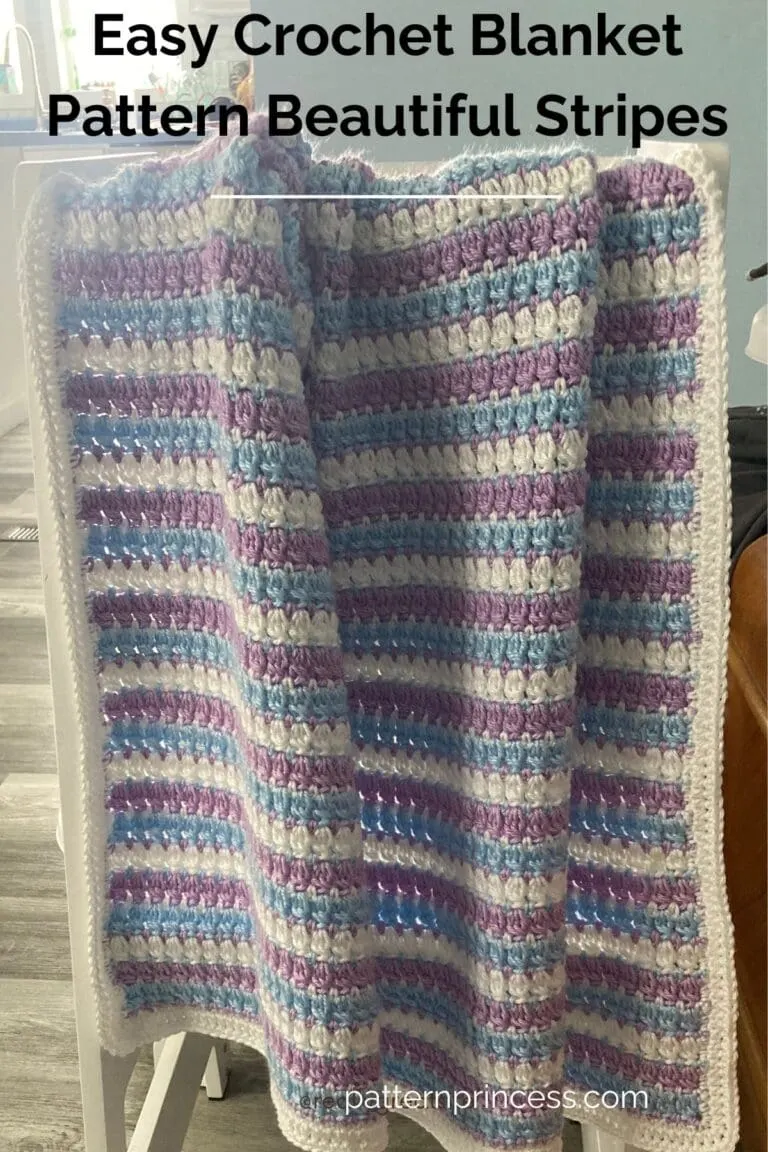 Easy Crochet Blanket Pattern Beautiful Stripes