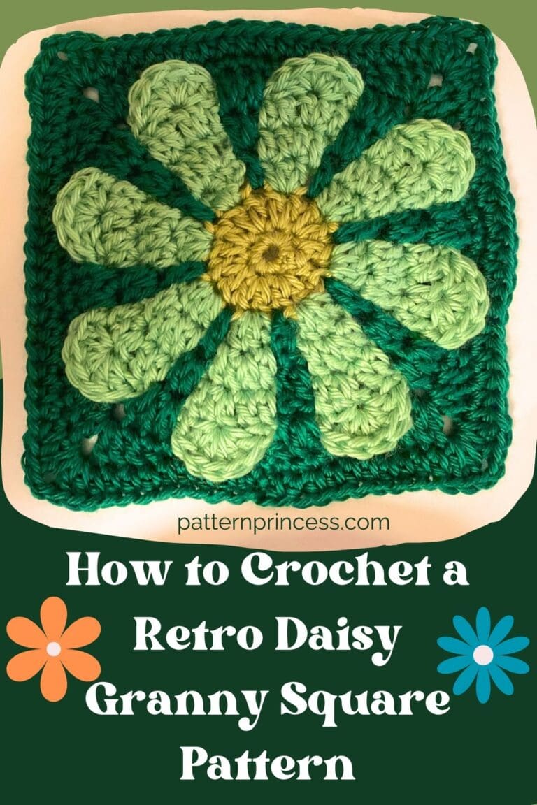 How to Crochet a Retro Daisy Granny Square Pattern