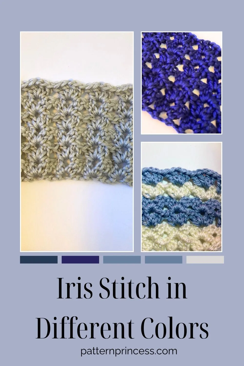 Iris Stitch in Different Colors