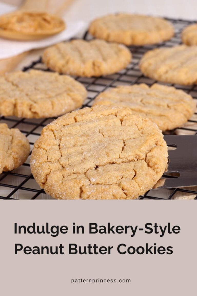 Indulge in Bakery-Style Peanut Butter Cookies