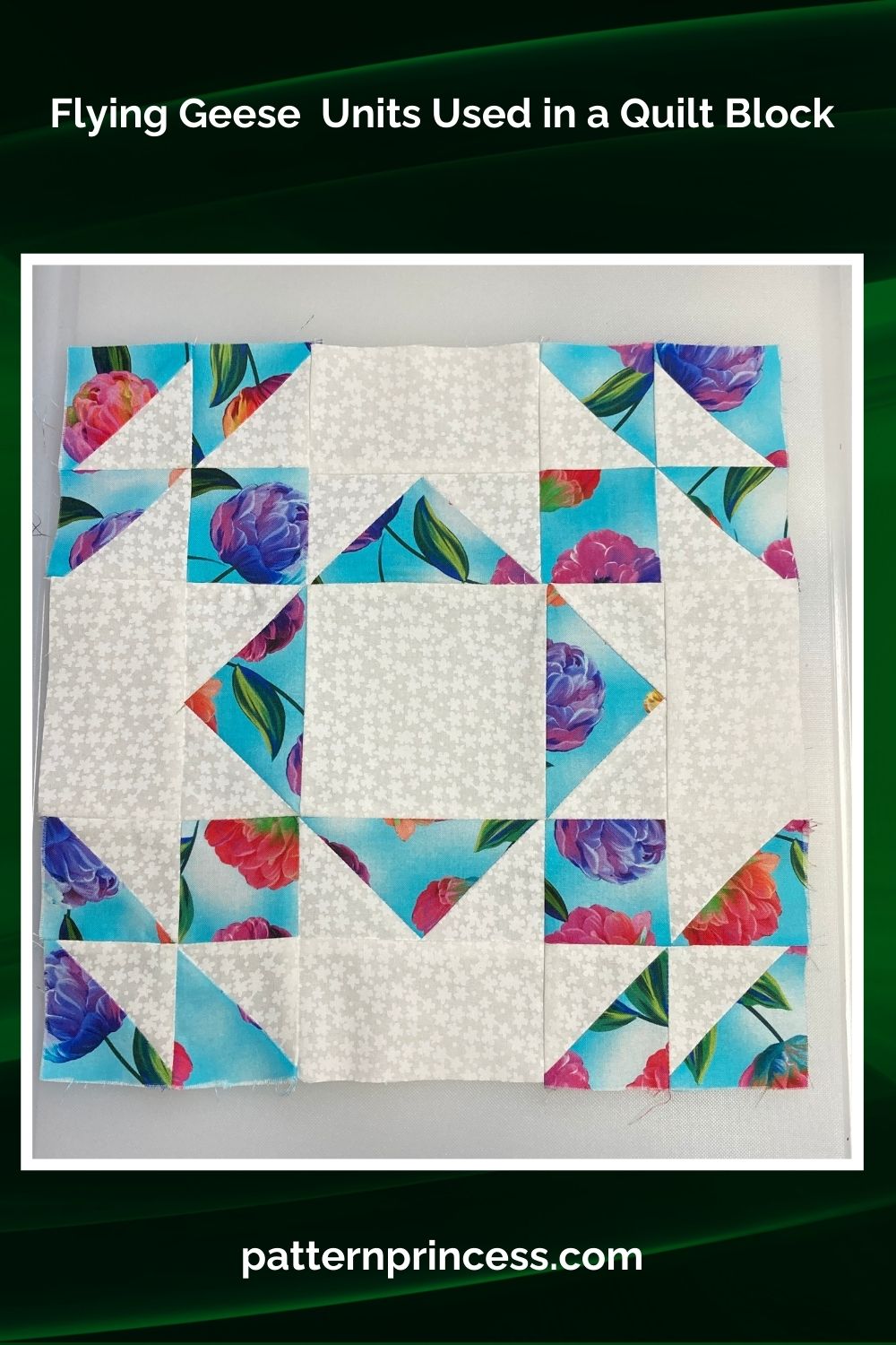 Flying Geese Units Used in a Quilt Block