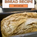 Easy and Quick Pumpkin Bread Recipe {With Cake Mix}