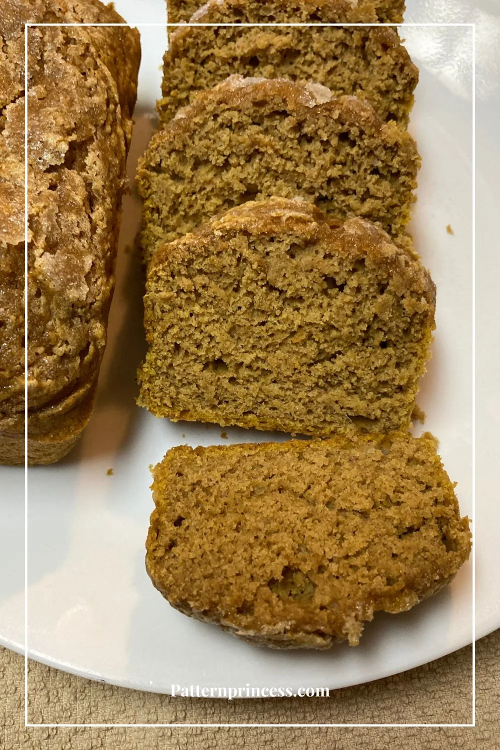 Pumpkin Quick Bread Sliced