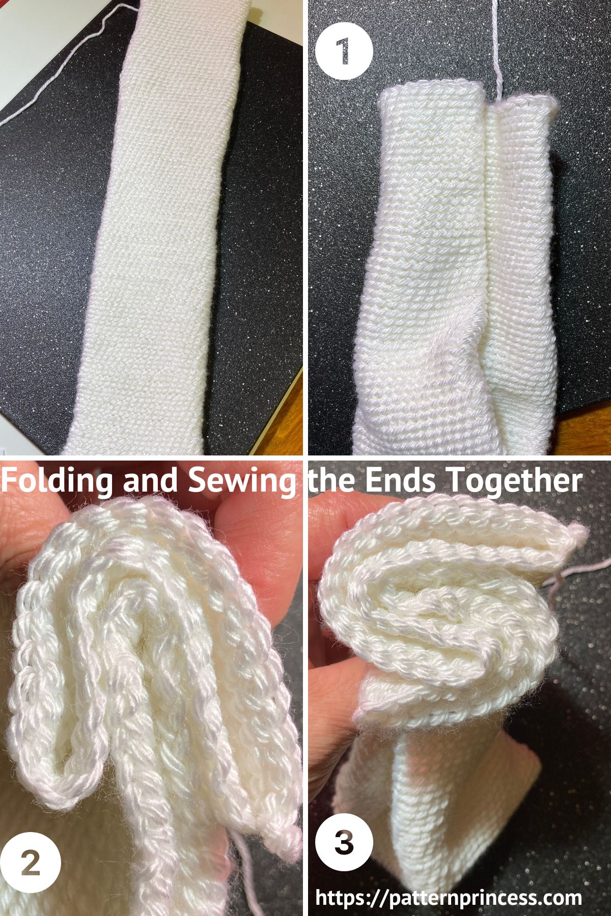 Folding and Sewing the Ends Together