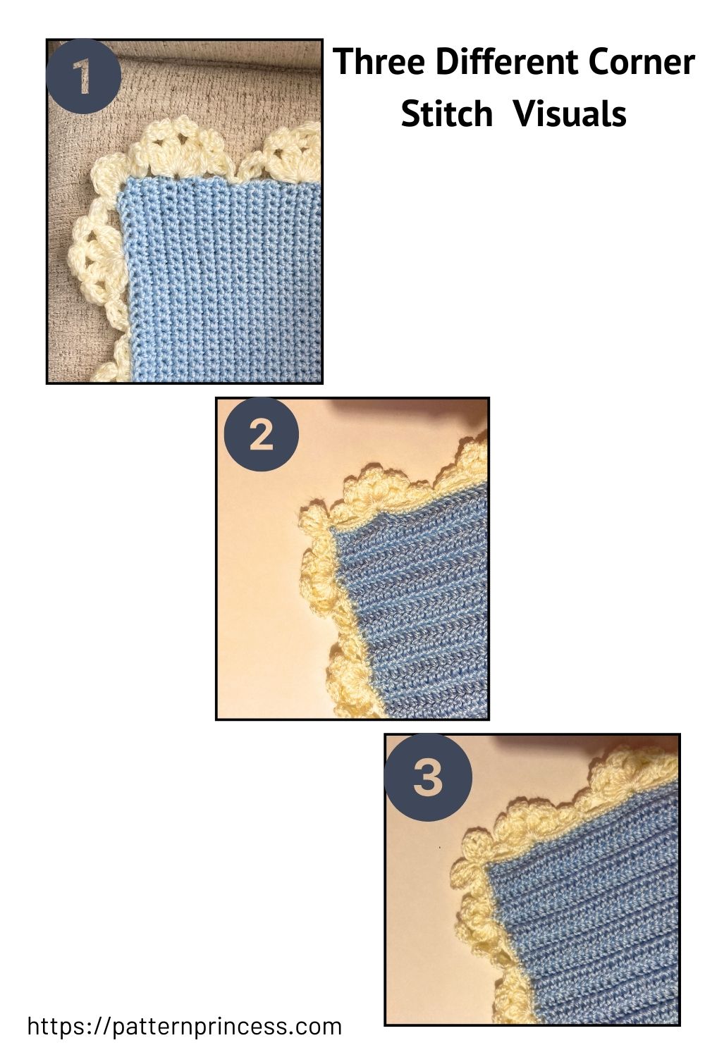 Three Corner Stitch Visuals