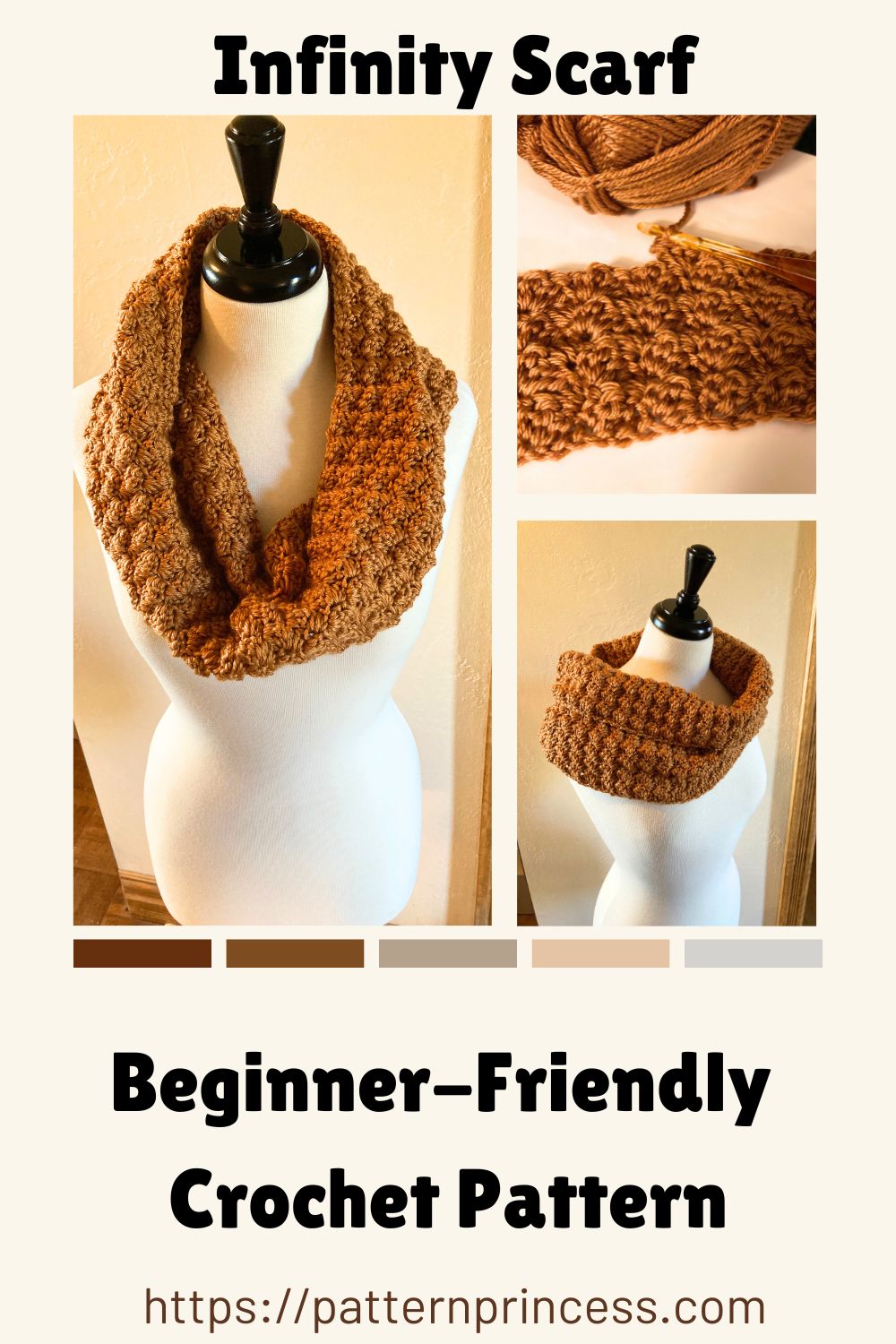 Beginner-Friendly Infinity Scarf Crochet Pattern